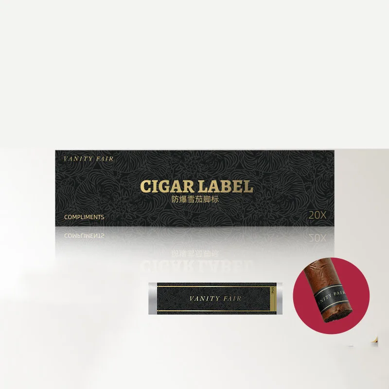 Anti-Crack Fixed Cigar Sticker, DIY Cigar Label, Smoking Accessories