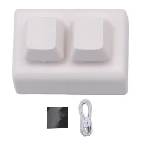 2 Keys Macro Programming Keyboard RGB Mini Keyboard Gaming Drawing Red Switch Custom Keyboard OSU Gaming Keypad,White-A57M
