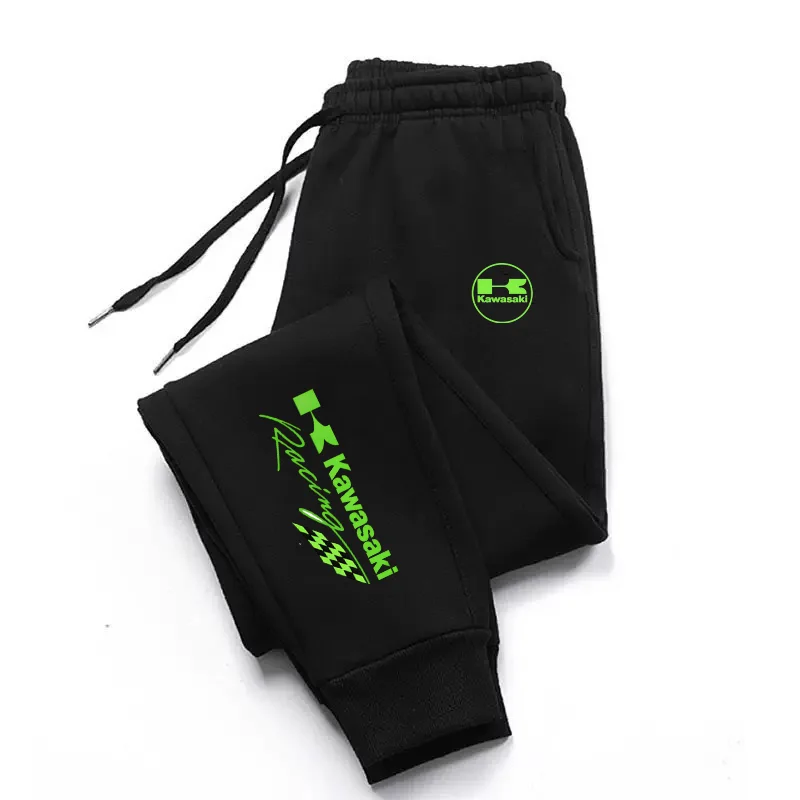 

Kawasaki Racing Print Sweatpants for Men, Casual Joggers Track Pants, Elastic Waist Drawstring Sportswear Trousers, Streetwear M