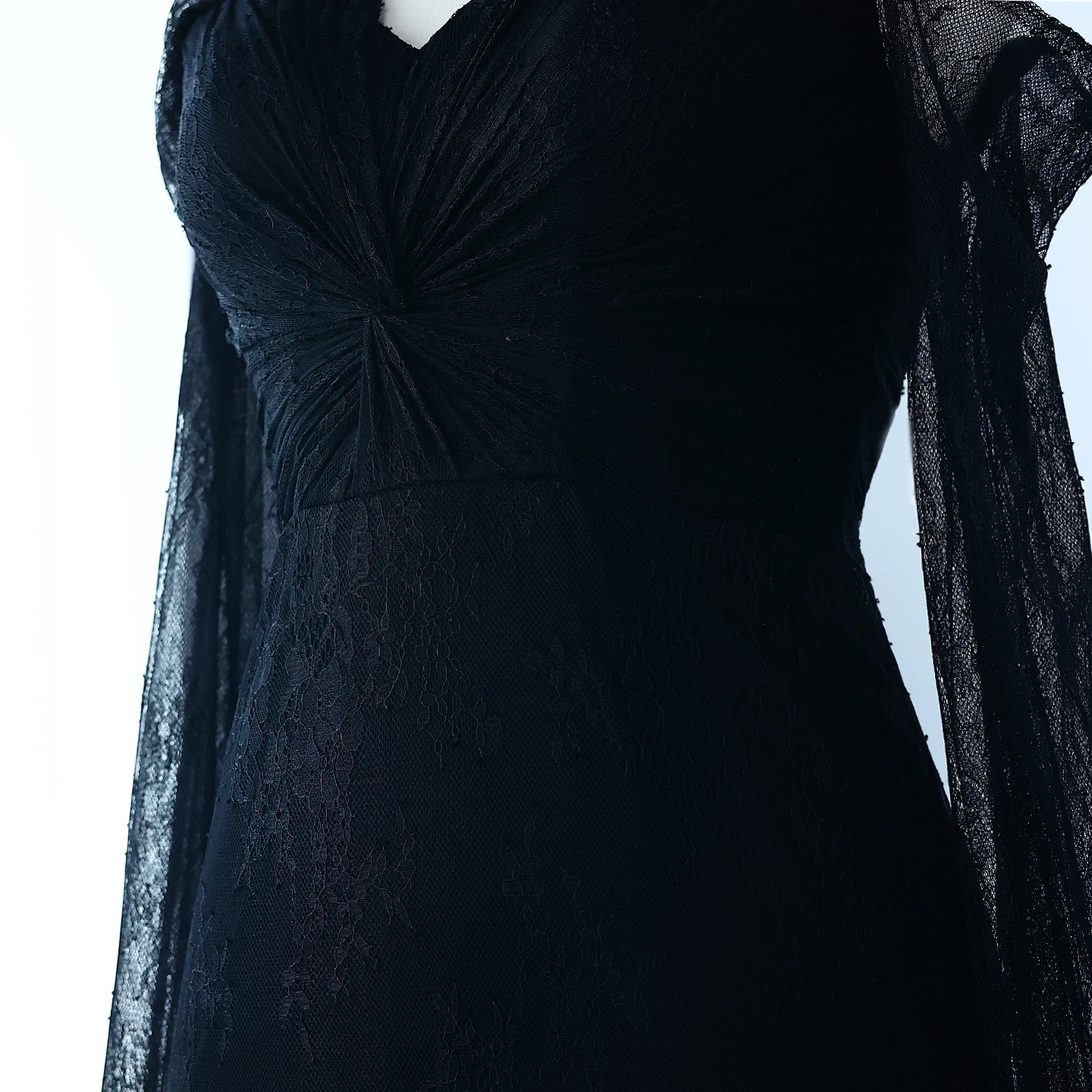 Sharon Said Spitzen-Meerjungfrauenkleid in Lila mit Kurzen Ärmeln, Arabisches Damen-Hochzeitskleid SF055, Maßanfertigung – Detail 18