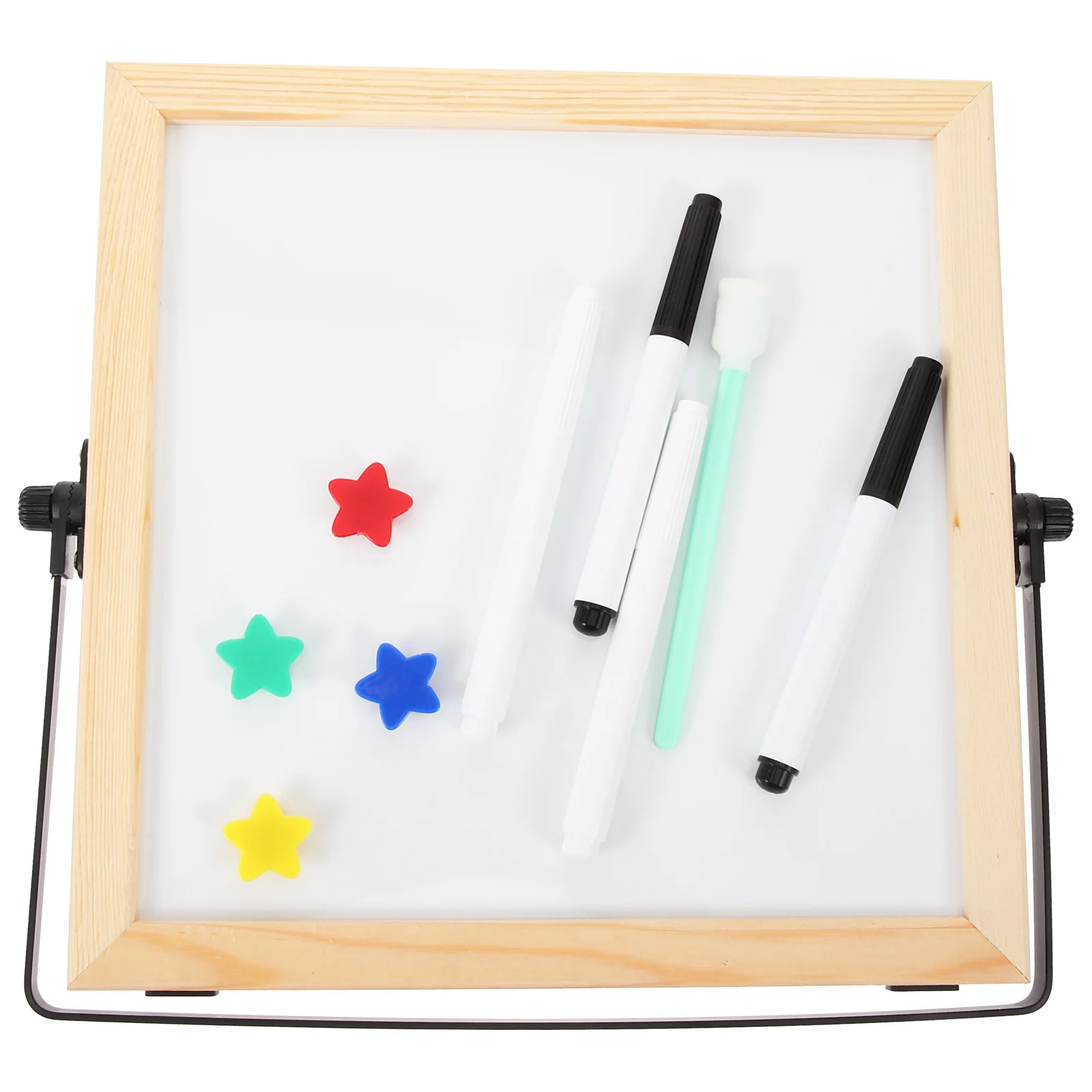 

1Set Double-Sided Magnetic Whiteboard Super Smooth Surface Erasable Writing Board Folding 360 Rotation Household Message