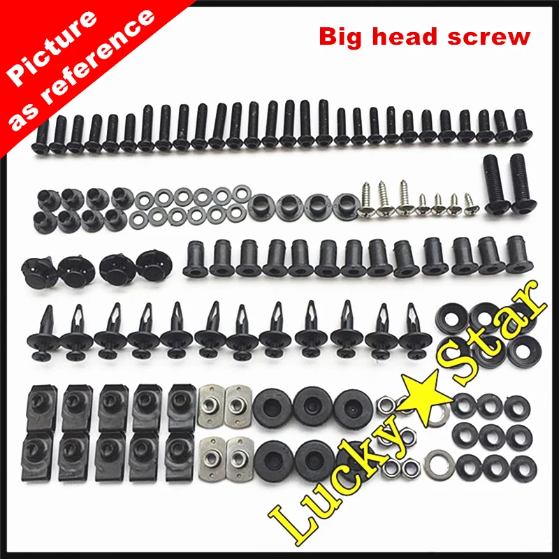 For KAWASAKI Ninja ZX14R ZX-14R 06 07 08 09 10 11 Black Silver Complete Body Fairing Bolt Screw Fastener Kit