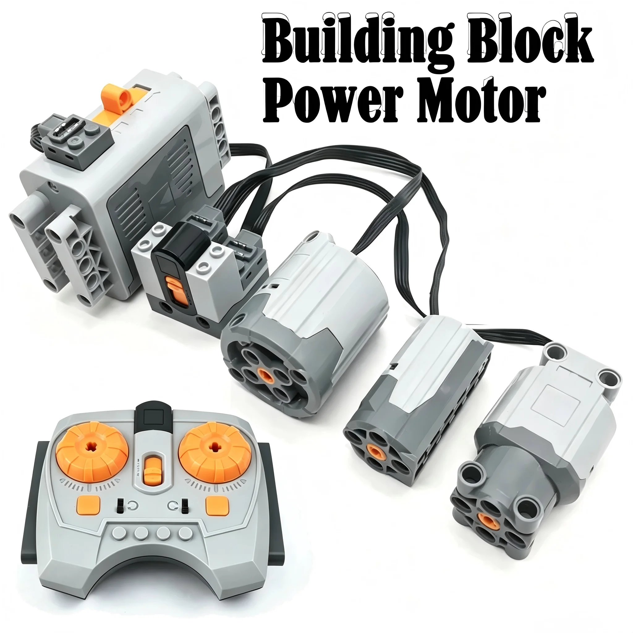 RC Building Brick Power Motor Remote Control Battery Box Servo & Drive Motor DIY MOC Building Block Replacement Accessories