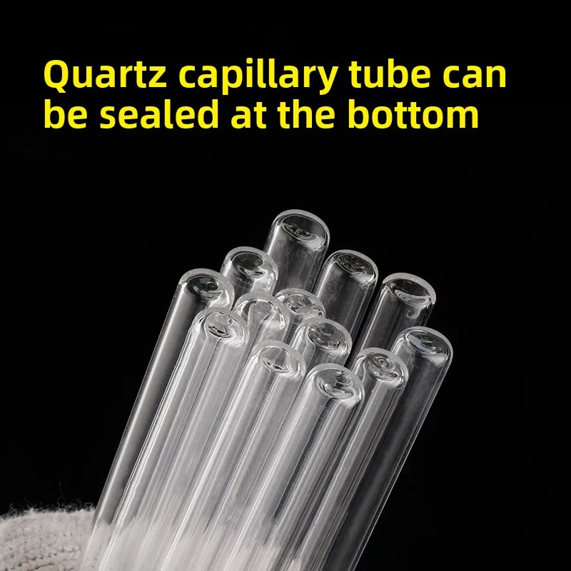 Clear Fused Silica Capillary Tube High Temperature Resistant Micro Hollow Fiber Glass Pipe Custom Size for Lab Experiment