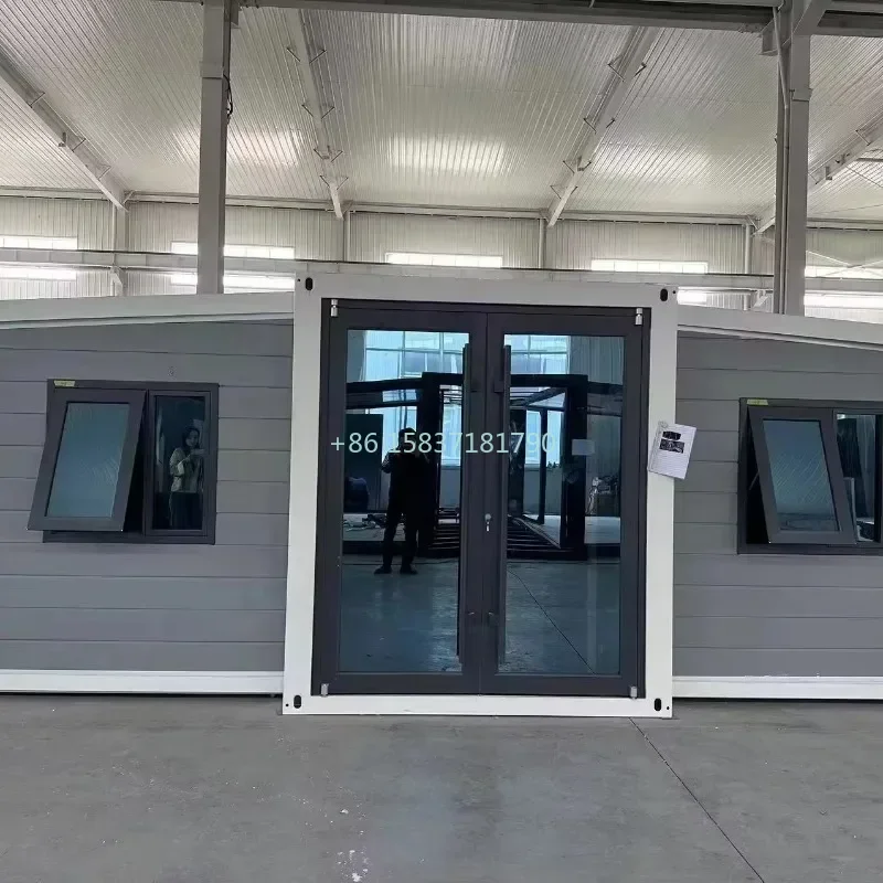 Mobile Container Houses Waterproof Tiny Home Prefabricated Container House Modular Fold Out Prefab TIny Houses with Bedrooms