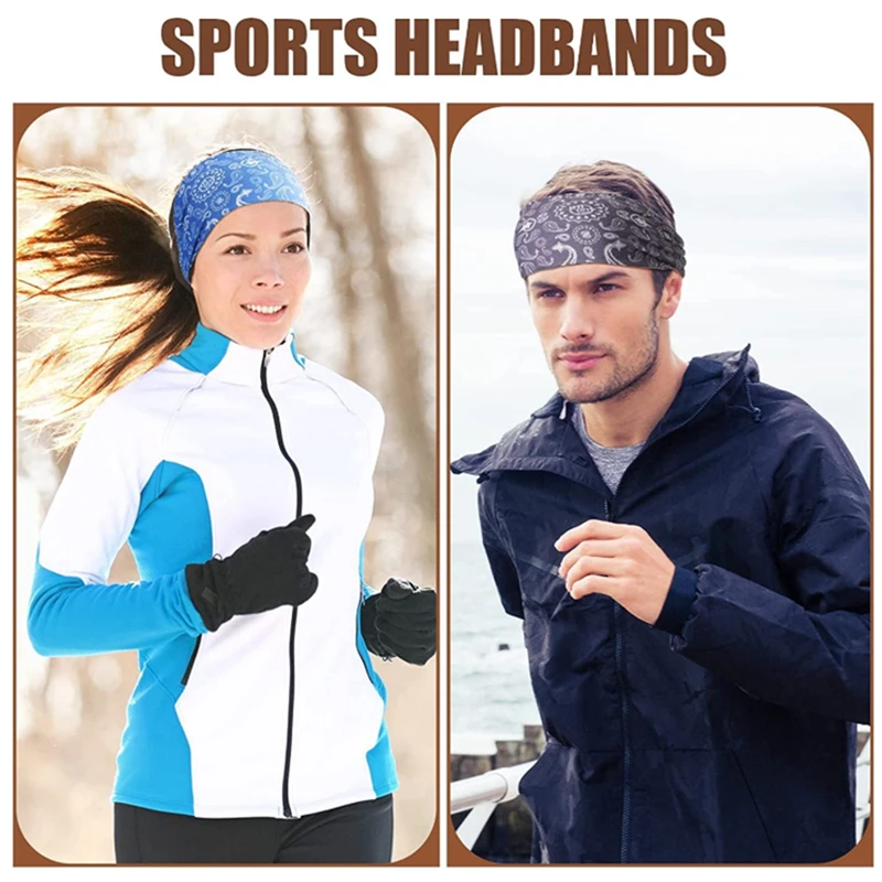 Sports Sweatband Headband Men Women Quick Dry Breathable Outdoor Sports Headbands Yoga Hair Band Gym Running Tennis Headwrap