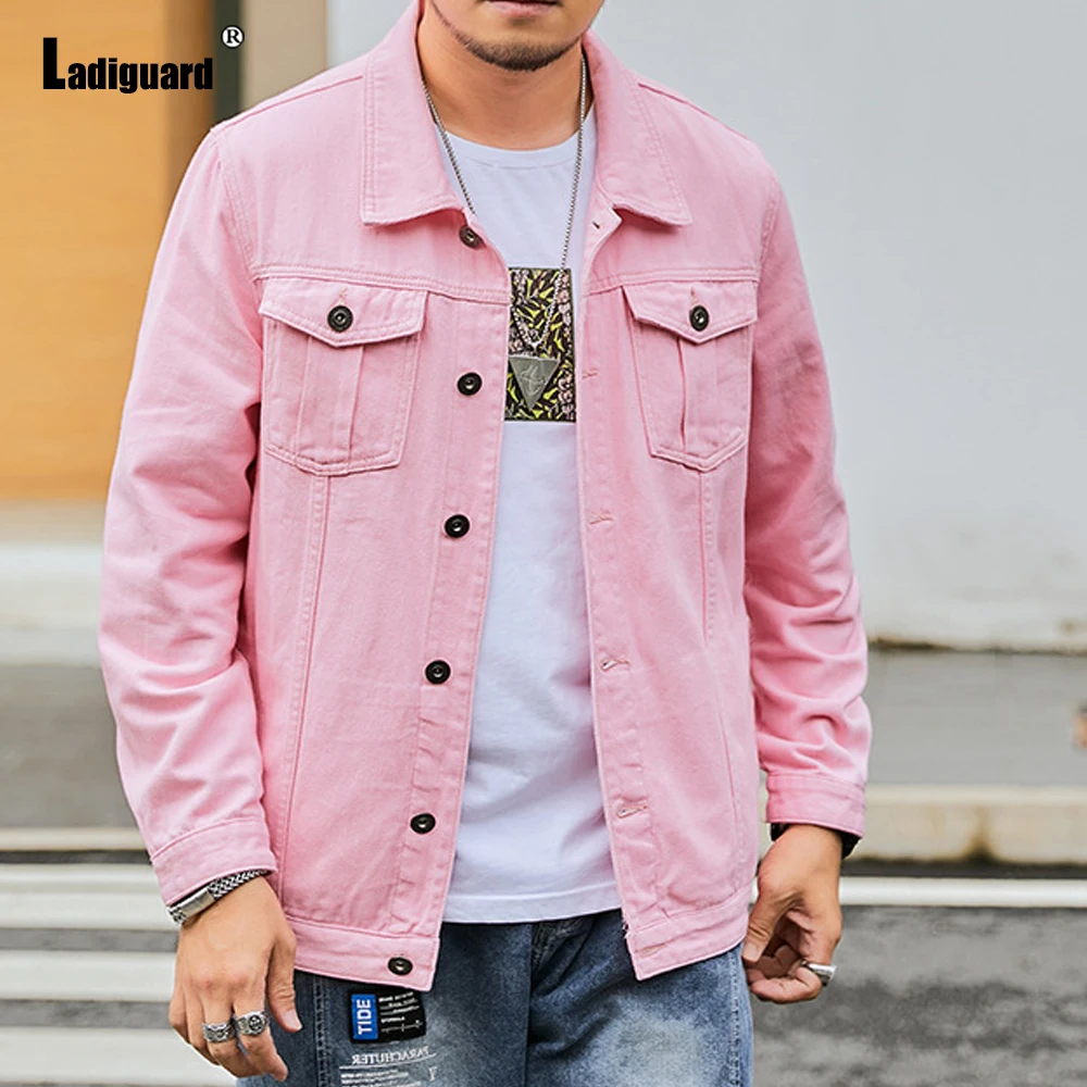 2026 الرجال الوقوف جيب عادية الكلاسيكية الأساسية الدنيم الستر الأزرق الداكن محززة جان القمم ملابس خارجية الدنيم الملابس حجم كبير S-8XL