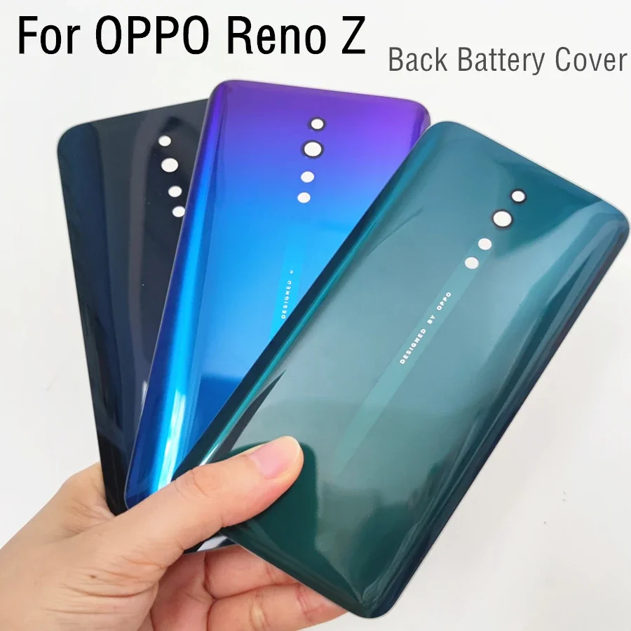 For oppo Reno Z PCDM10 Back Battery Cover Door Housing case Rear Glass Case for OPPO RenoZ RENO Z Battery Cover