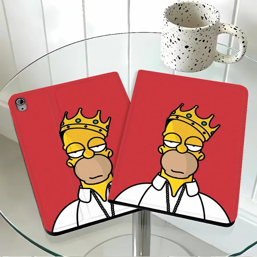 Case for Apple iPad Air 11 13 M4 M3 M2 A16 2026 10th 7/8/9th Pro11 13 with Pencil Slot Air 4/5/6th The Simpsons Art