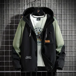 New 2024 Spring Autumn Hip Hop Streetwear Outdoor Military Green Black Cargo Jackets Men's Casual Fashion Oversize 7XL 8XL 9XL