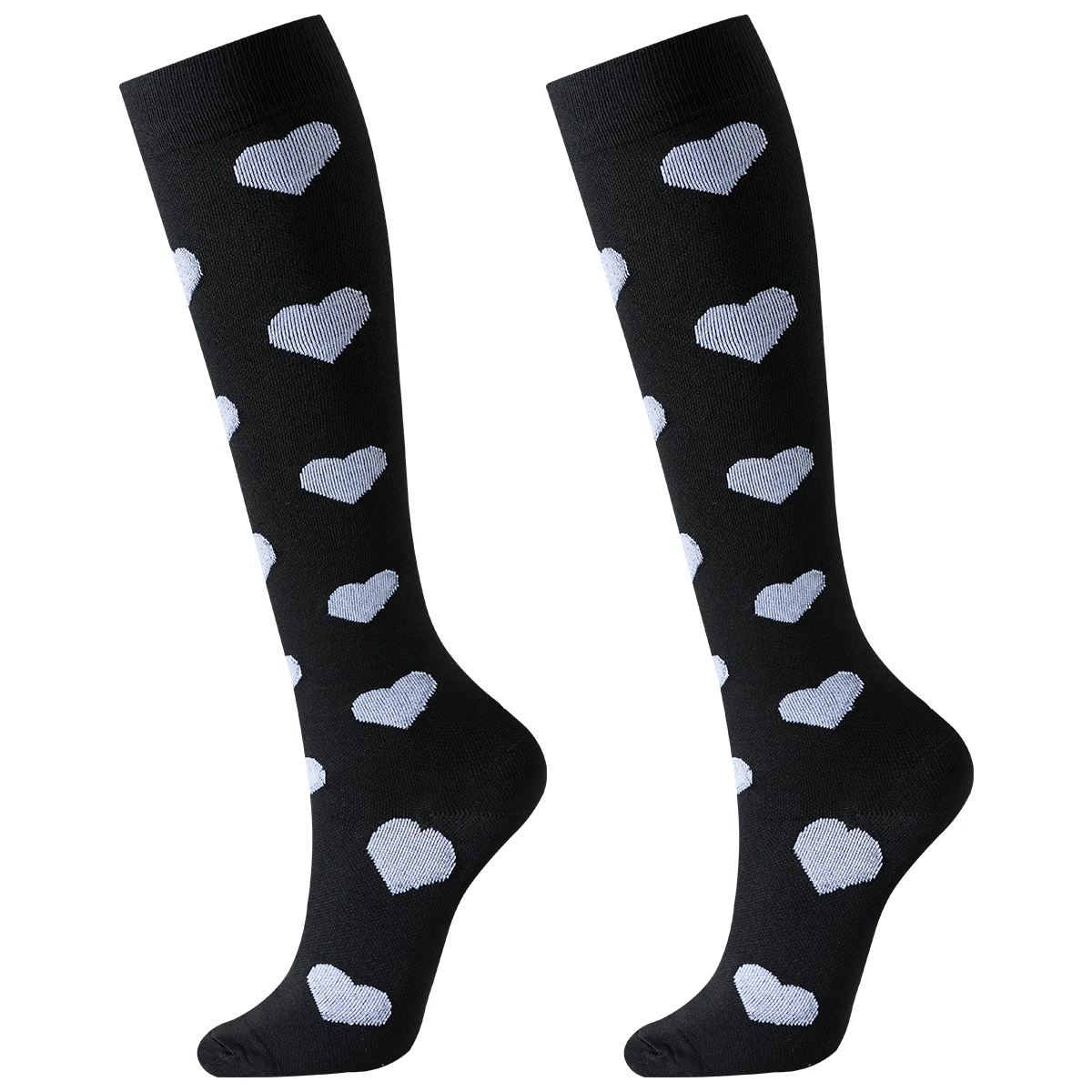 男性と女性のための膝の高圧縮ソックス,スポーツソックス,ランニングソックス,6ペア,8ペア