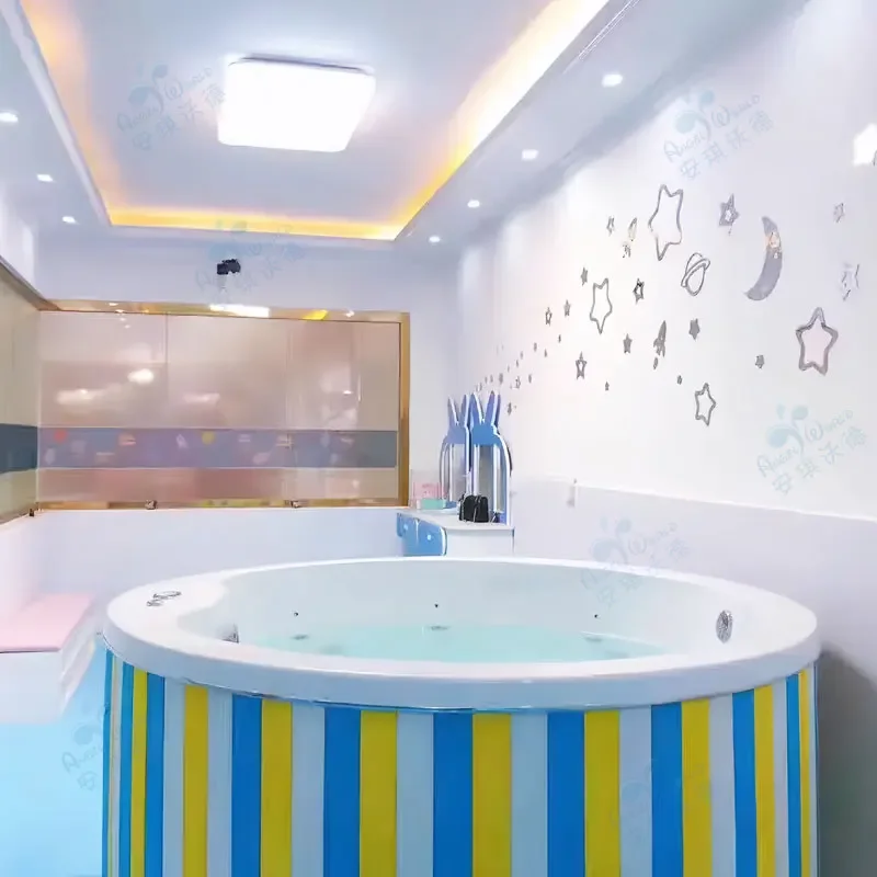 Full Set of Commercial Equipment Acrylic Infant Swimming Pool Thermostatic Bath Tub