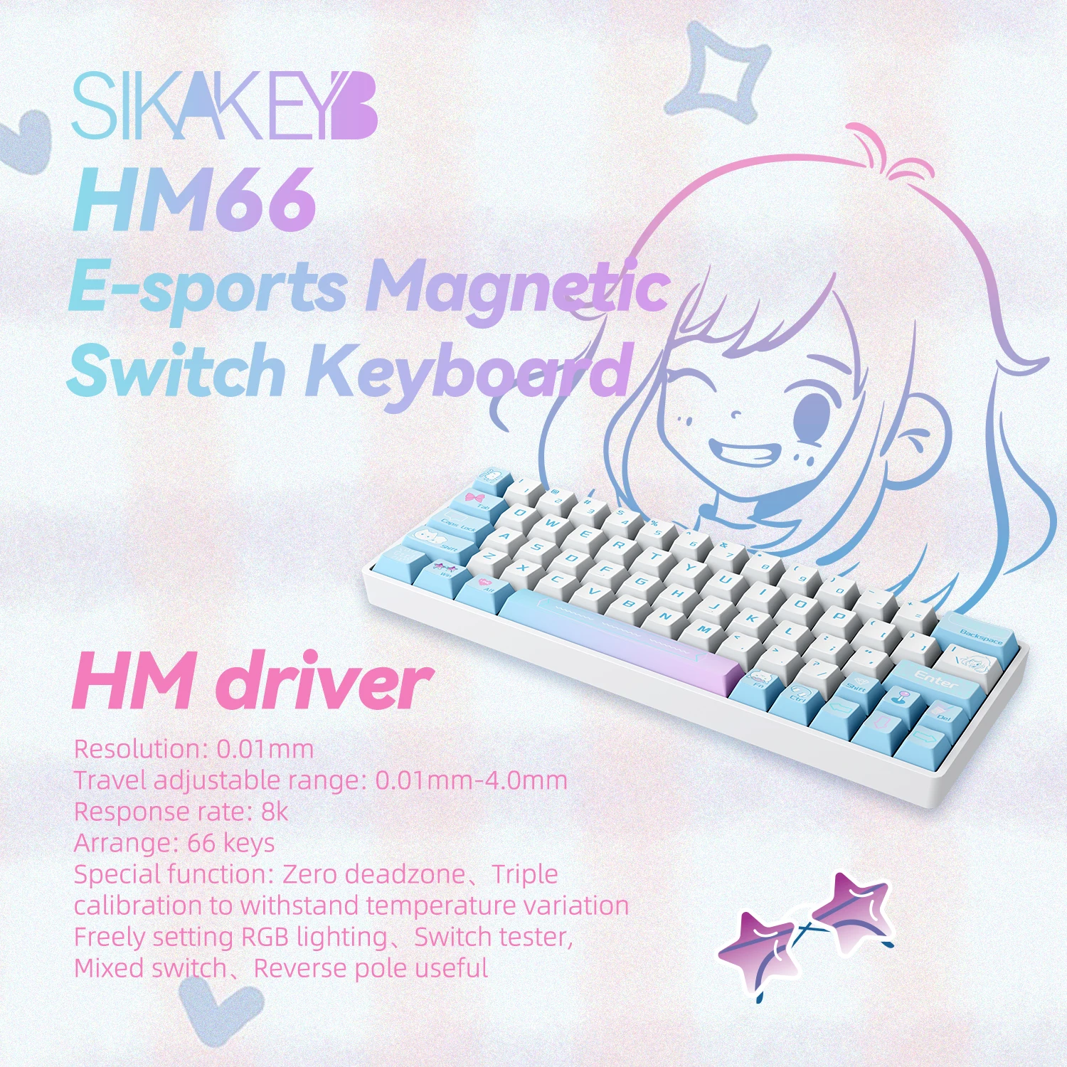 Sikakeyb Castle HM66 60% Mechanical Gaming Keyboard