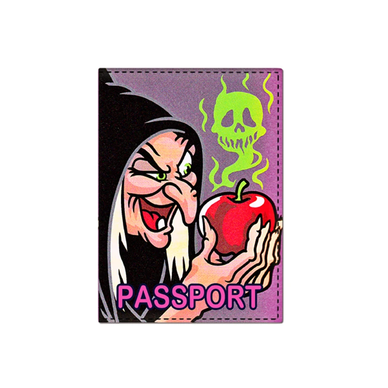 Disney Villains Passport Cover Wallet Women\'s Business Multifunction Credit Card Purse  New Arrival Travel Passport Holder