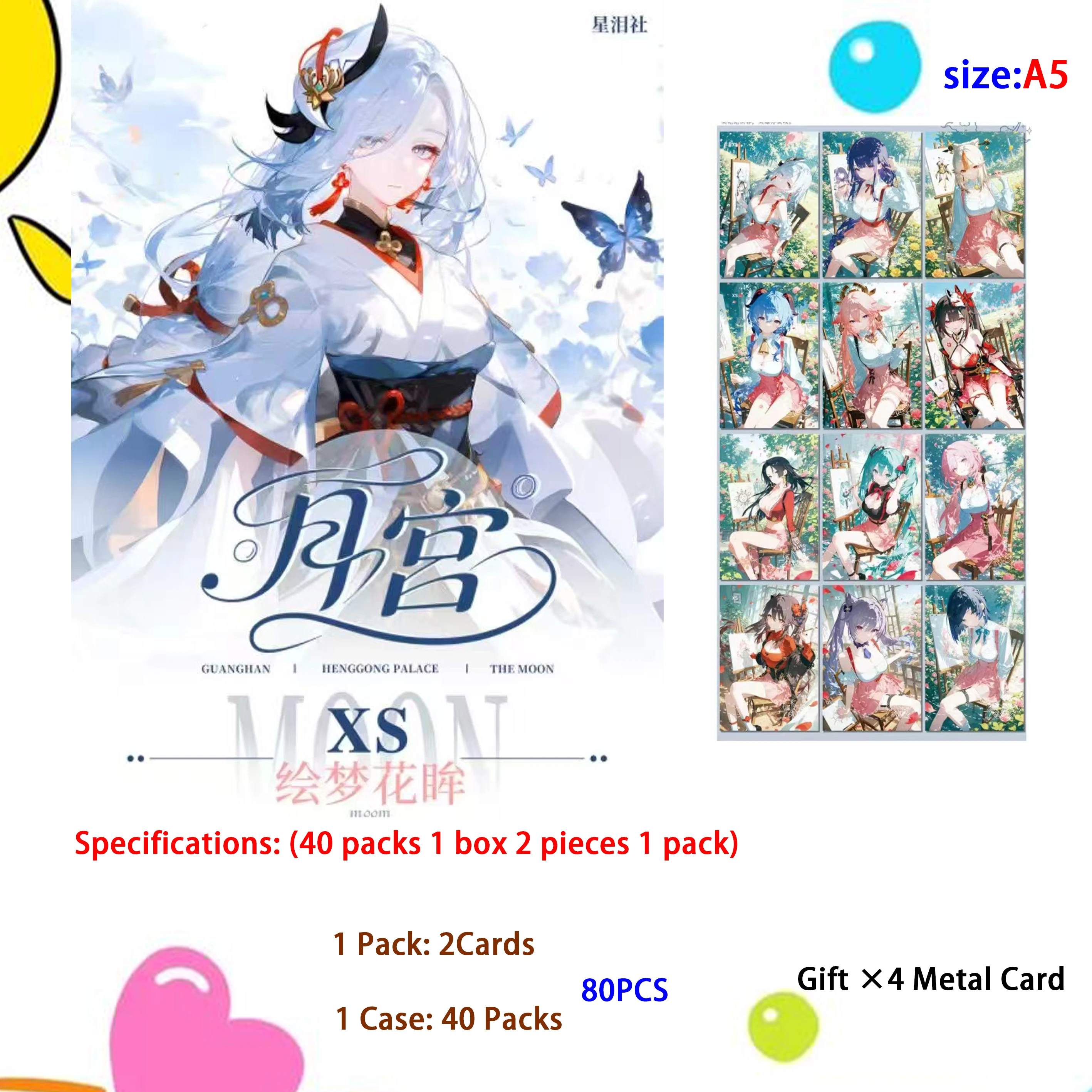 

Latest Goddess Story Collection Card Character Moon Palace First Bullet A5 Big Card Game Card Comic Toy Card Wholesale