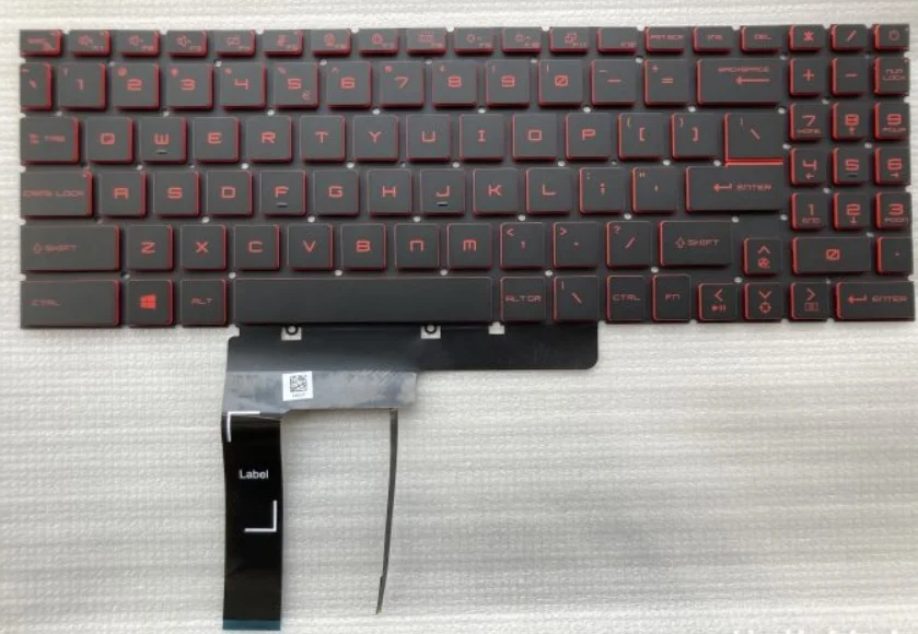 

New US Keyboard For MSI Katana GF66 GF76 11SC 11UE 11UD 11UC, Bravo 15 B5DD, Sword 15 17 A11SC A11UG A11UE A11UC A11UD Red Back