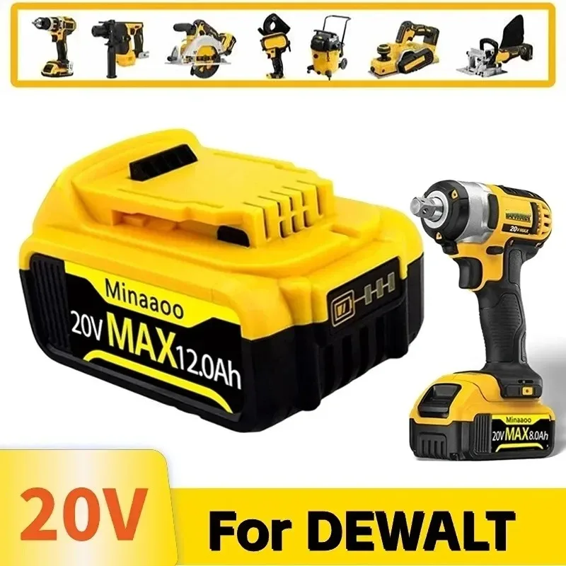 

2024 Upgrade 20V 6.0Ah 8.0Ah DCB200 Replacement Li-ion Battery for DeWalt MAX DCB205 DCB201 DCB203 power tool Batteries