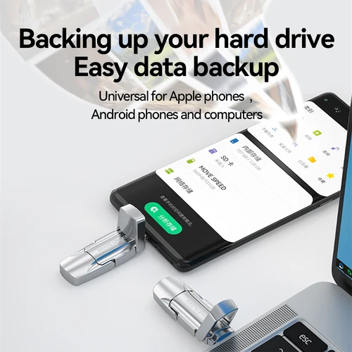 Imagen 2 del producto MOVESPEED USB 3,2 unidad de bolígrafo de estado sólido 520 MB/s unidad Flash USB tipo C de alta velocidad 1TB 512GB 256GB 128GB USB Gen 2 Pendrive Flash