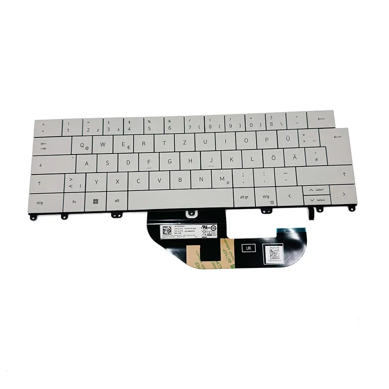 Brand New For Dell XPS 3 Plus 9320 Backlit Single Keyboard German Layout White 0D6DGK