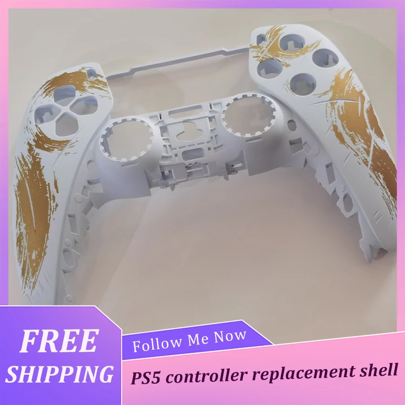 

For PS5 Controller Shell Custom Faceplate Cover with Touchpad for DualSense, Replacement for BDM-10/020/030/040/060