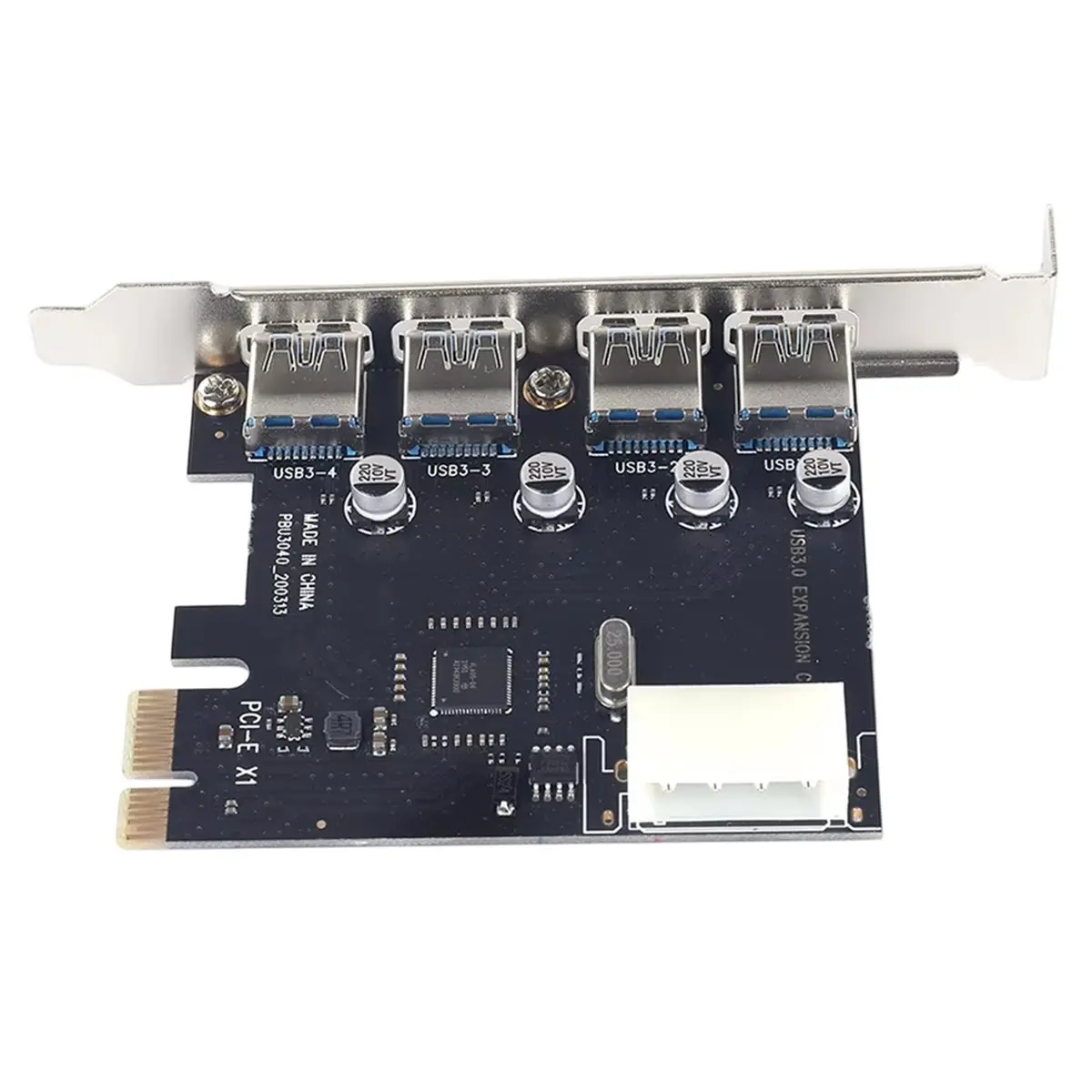 Promotion PCIE Riser Expansion Card 4 Ports PCI Express USB 3.0 High-Speed Interface Extension Protection Card Computer Notebook