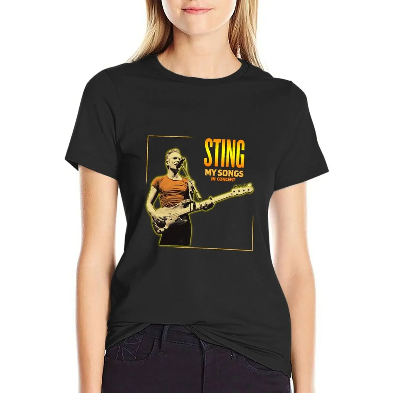 

NEW STING TOUR - MY SONG TOUR T-Shirt heavyweights plus size tops customizeds cute clothes workout shirts for Women loose fit