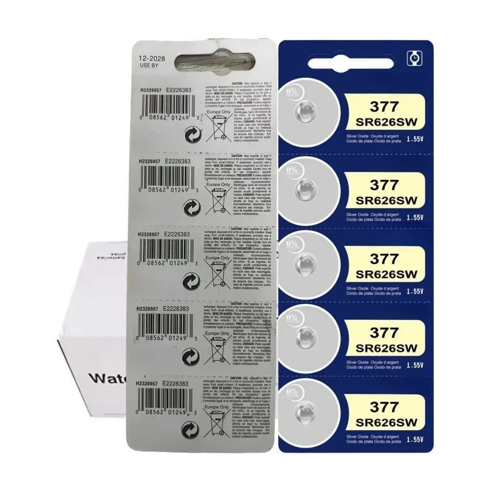 2-50Pcs High Capacity SR626SW AG4 Watch Battery LR626 377A V377Button Cell Batteries for Mini Flashlight Toy Thermometer 1.5V