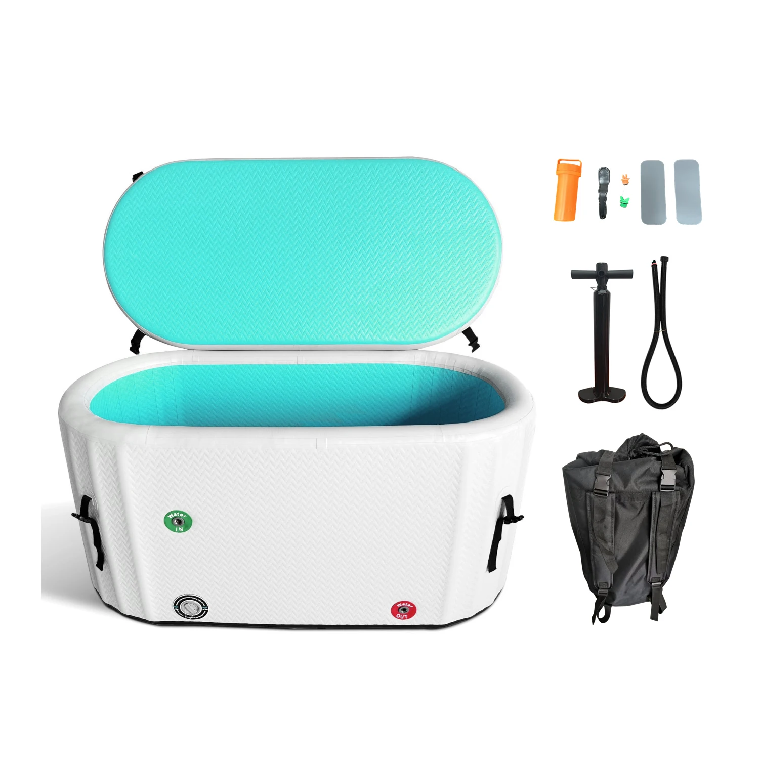 

STLFCustomized Color Inflatable Ice Bath Recovery Machine Ice Plunge Cold Baths