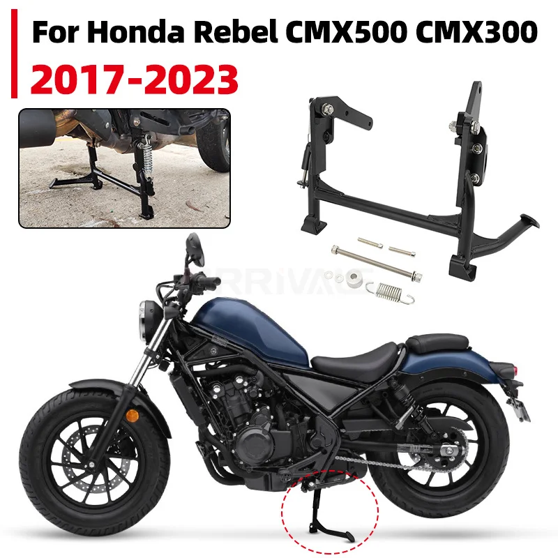 Motorcycle Center Parking Stand Kickstand Bracket Holder Support For Honda Rebel CMX 500 300 CMX500 CMX300 2017-2023