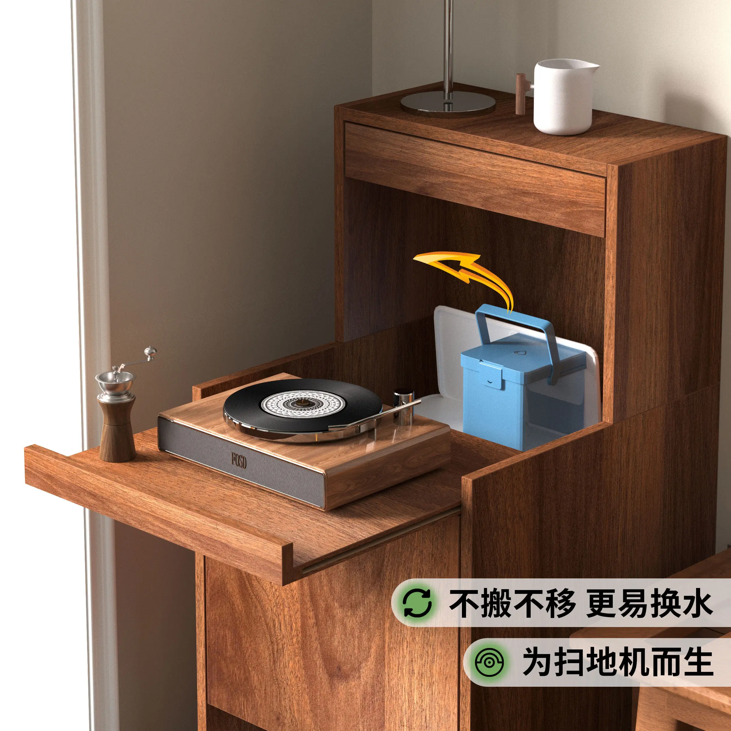 Applicable to Keworth Stone Narwal Search Household Sweeping Robot Shelf Base Station Cabinet Storage Housekeeping Cabinet