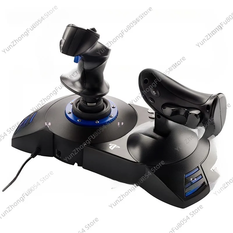 Dual Lever Flight Simulator Joystick, Dual Throttle Control Stick for Air Combat Game, Fit for PS4 PS5 PC Computer