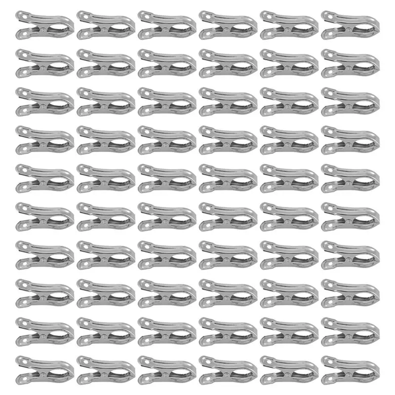 AWAH 60 PCS Garden Clips,Greenhouse Clamps Stainless Steel,Greenhuose Clips For Netting,Have A Strong Grip