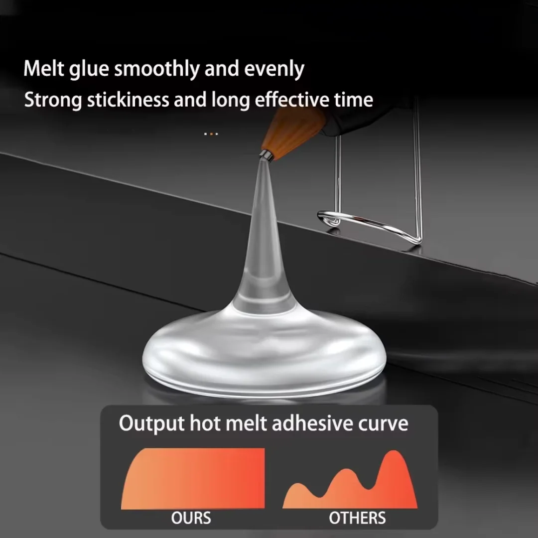 7mm*100mm Translucent Hot Melt Glue Stick EVA Material Suitable for DIY, Gluing Photo Albums/Wood, Etc. 60PCS/120PCS