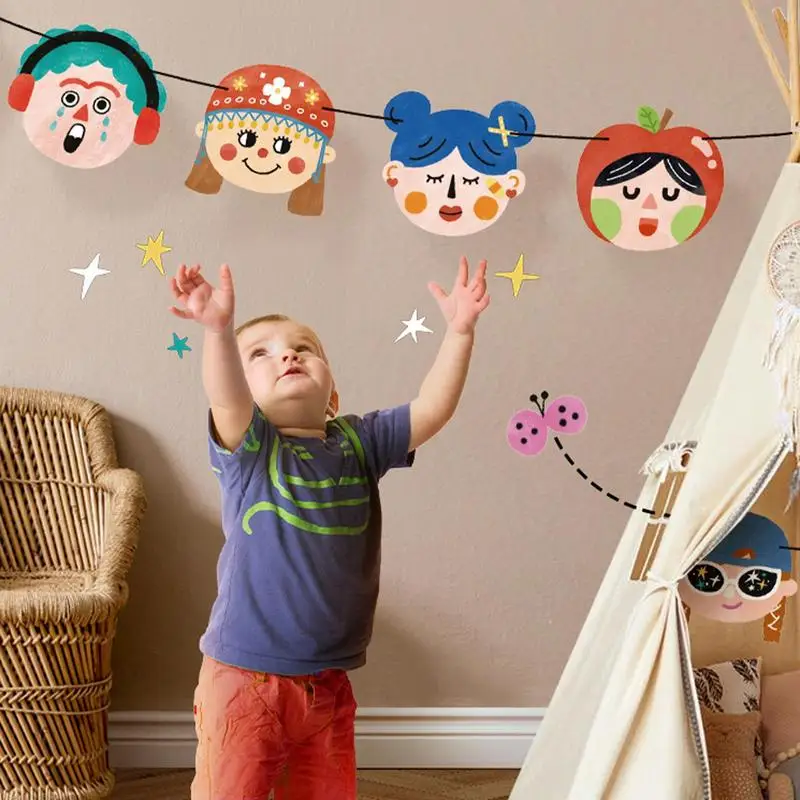 Face Stickers For Kids Mix And Match Sticker Creative Art Craft Stickers Vibrant Travel Activity Decals For Kids Concentration