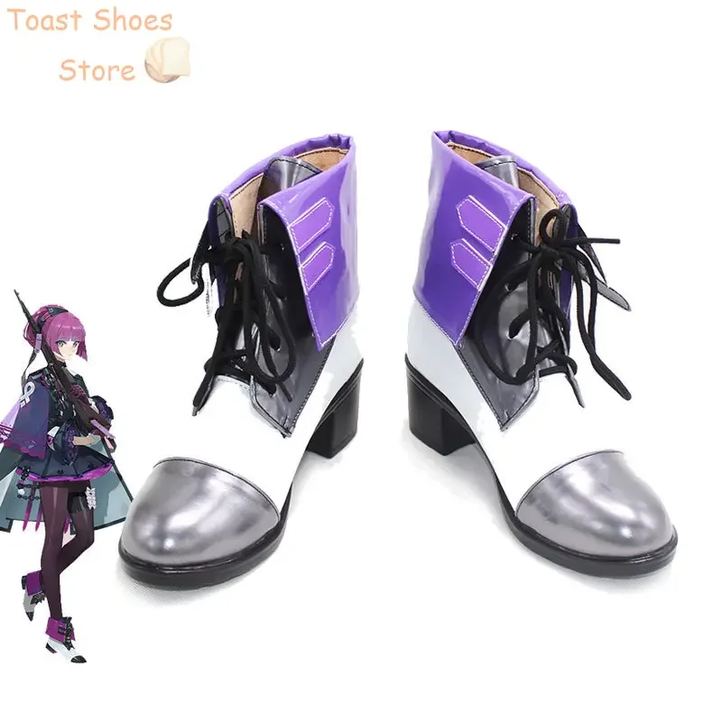 Girls Frontline M9138 Cosplay Shoes Halloween Carnival Boots Cosplay Prop PU Leather Shoes Costume Prop