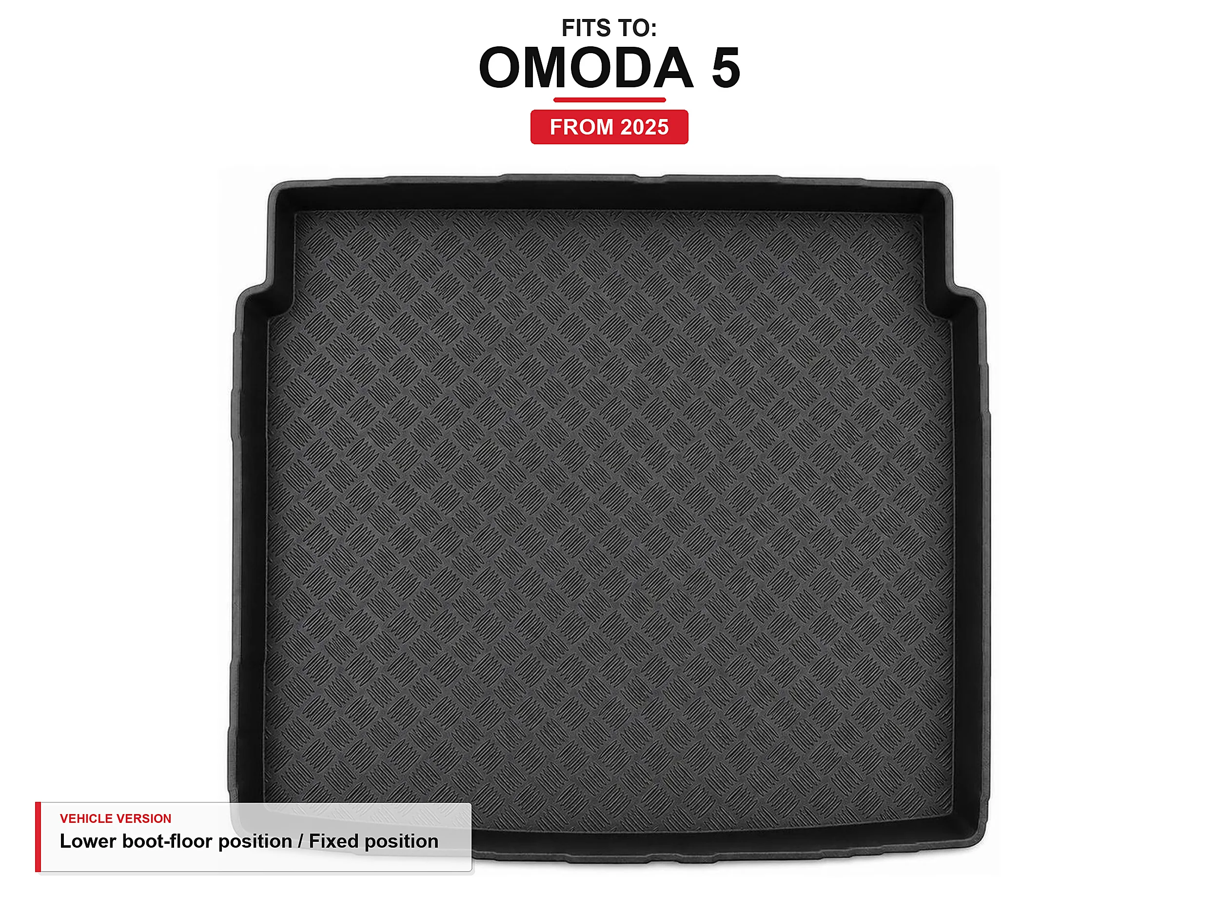 Kofferbakmat met rand voor: Omoda 5 2025-