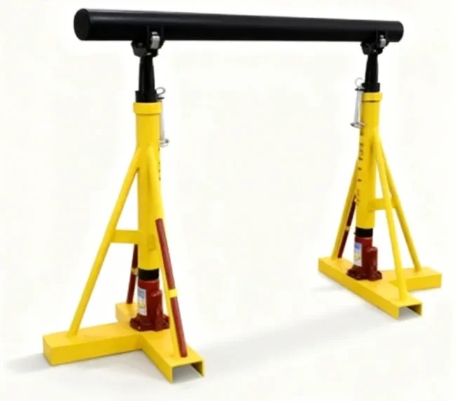Hydraulic Cable Drum Jack Reel Stand Stable and Durable for Low and High Voltage Cable Handling