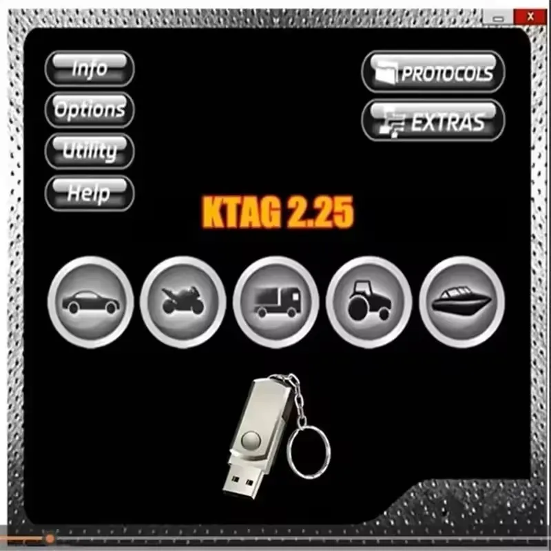 برنامج Ksuite 2.80 لأداة ضبط رقاقة Kess V5.017 ECU مبرمج Ktag 2.25 ECU 2025 mew جديد
