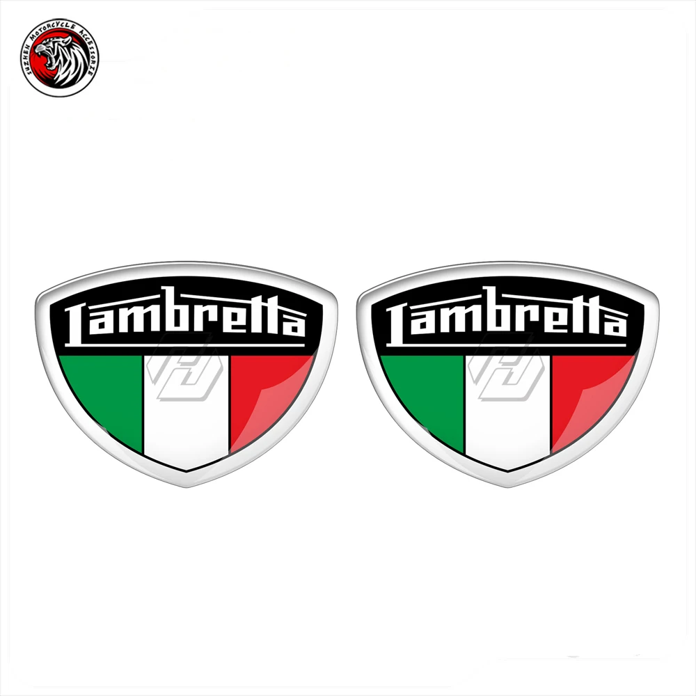 3D Motorcycle Scooter Sticker Fit for Lambretta Shield Logo Decal Vespa MOD Rocker