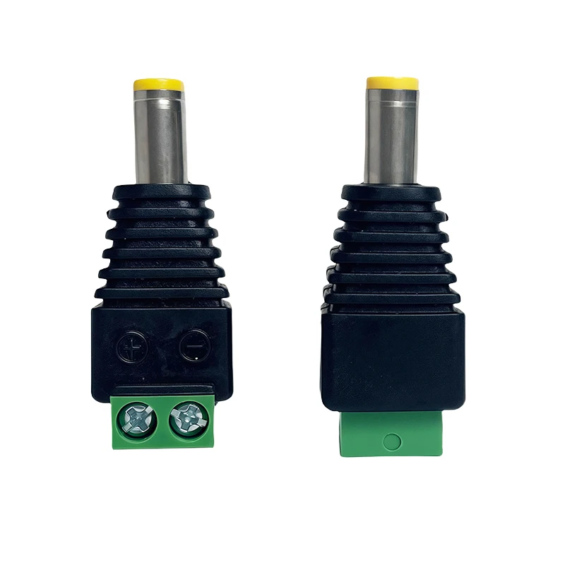 4/10/40Pcs 12V DC Power Male Plug Connector Screw Fastening Type Needn't Welding DC Plug Adapter for LED Strip SMD Wire Terminal