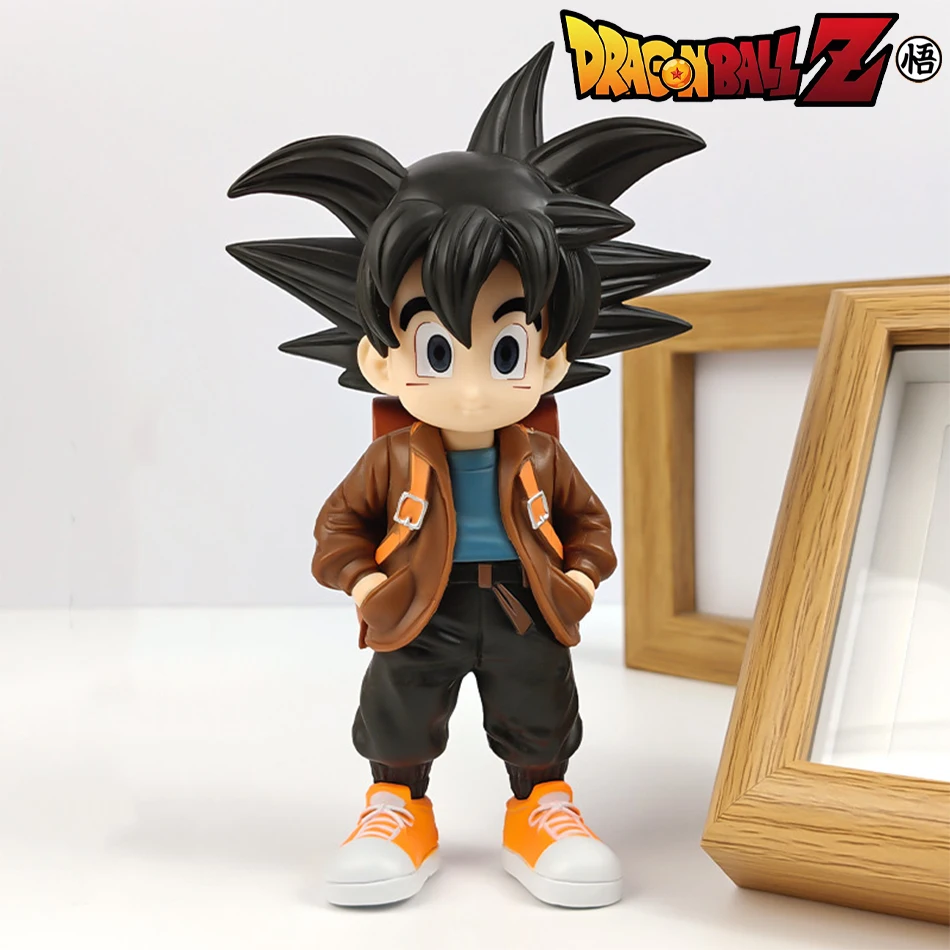 Heißer 16 cm Dragon Ball Anime Figur Son Goku Kindheit Tragen schul Action Figure PVC Statue Sammlung Dekoration Modell Spielzeug