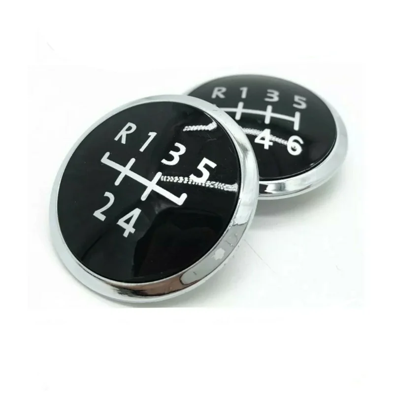 1PC 6 Speed Black Gear Stick Knob Emblem Cap Cover for VW Transporter T5 T5.1