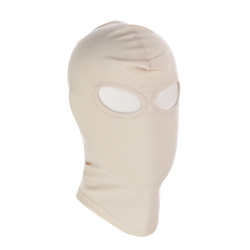 Role Play Costume With Full Face Mask Hood For Cosplay Halloween Sexy Lingerie Party,Open Eyes And Mouth Headgear,Elastic Cap