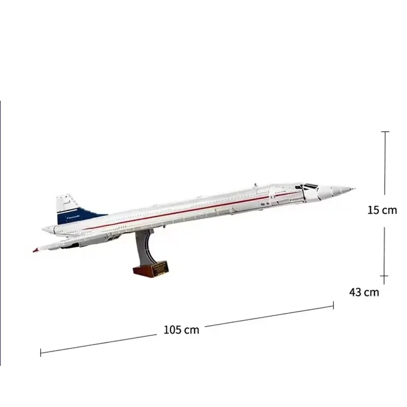 NIEUW IN VOORRAAD 2083PCS Supersonic Concorde Vliegtuigen Transport Model Bouwstenen Speelgoed Woondecoratie Kinderen Verjaardagscadeautjes