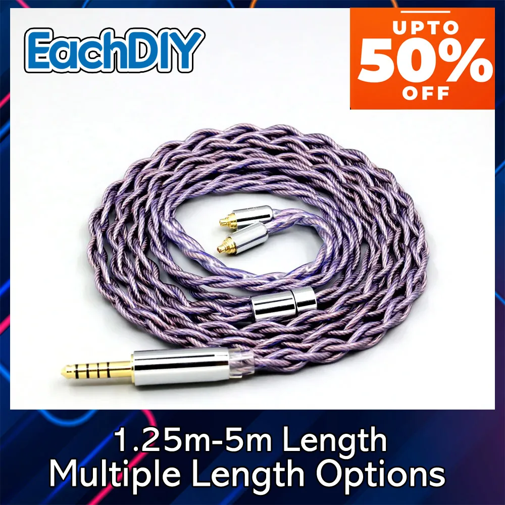 1.8 ミリメートル 140 コアイヤホンケーブル AKG N5005 N30 N40 MMCX Type2 リッツ 7N OCC ヘッドフォン 7884