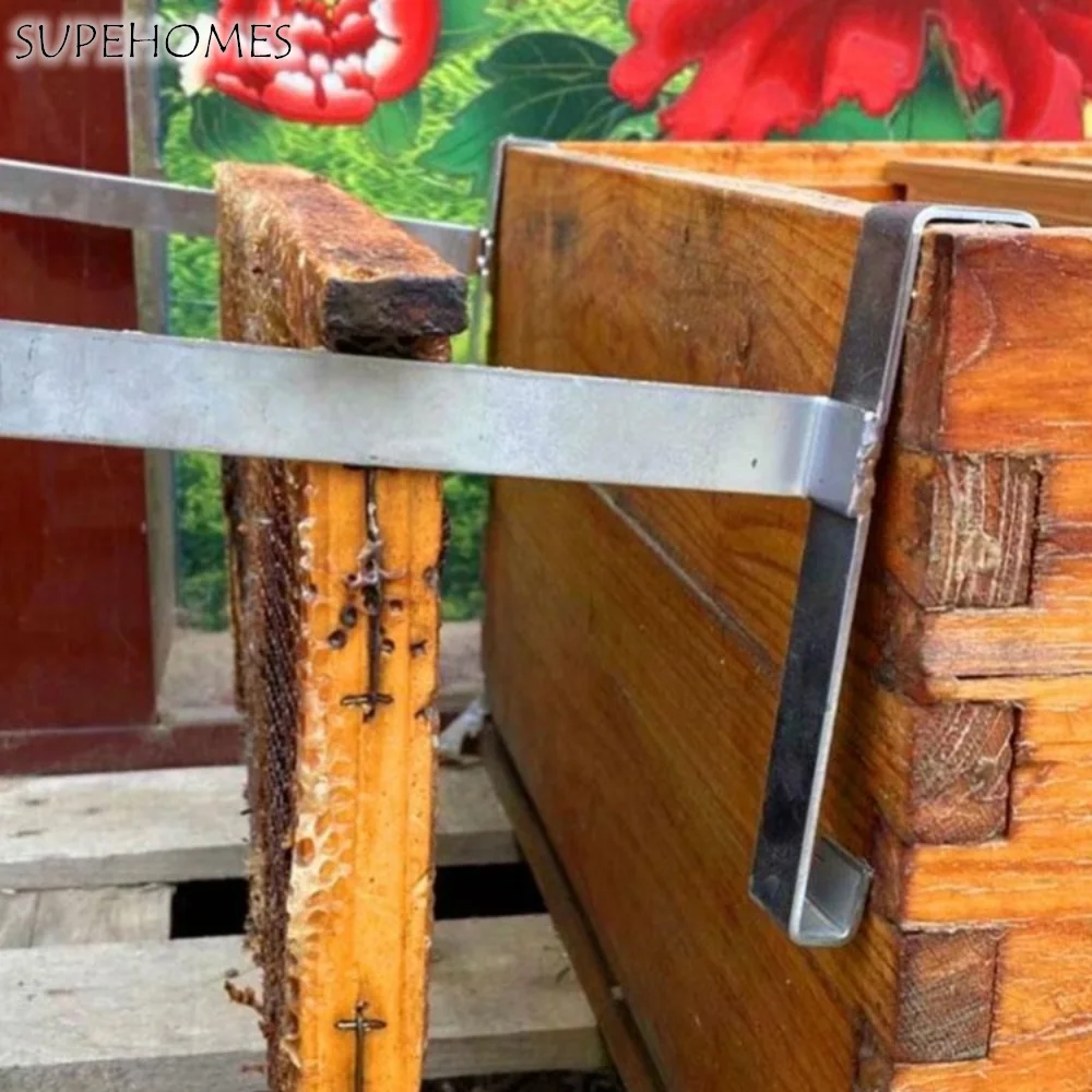 

2pcs Stainless Steel Beehive Frame Holder Rustproof Adjustable Bee Hive Frame Grip Multifunctional Stable Bee Hive Frame Gripper