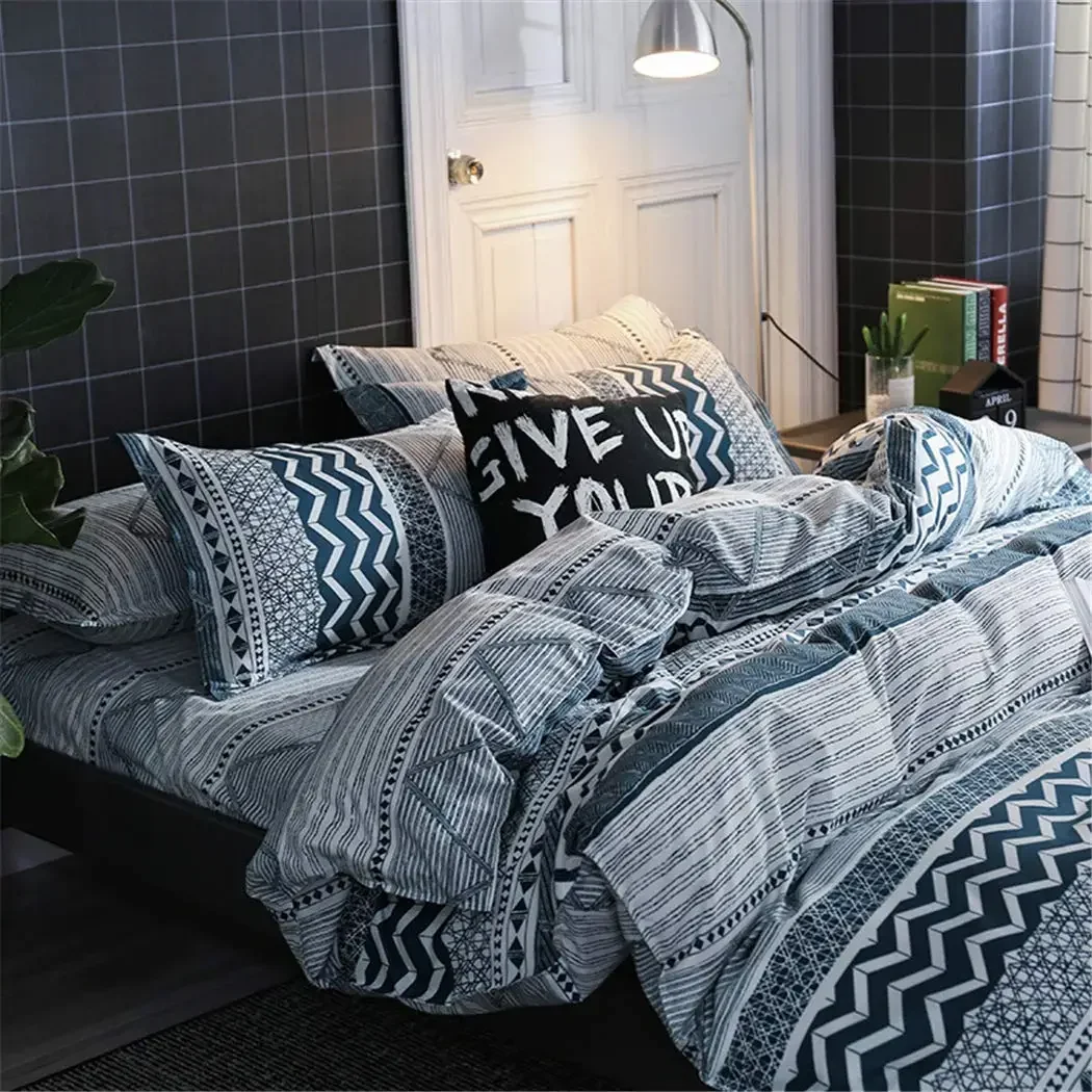 

Boho Duvet Cover Set Bedding Set Housse De Couette Lightweight Soft White 3PC Comforter Set Hotel Quality with Wave Design