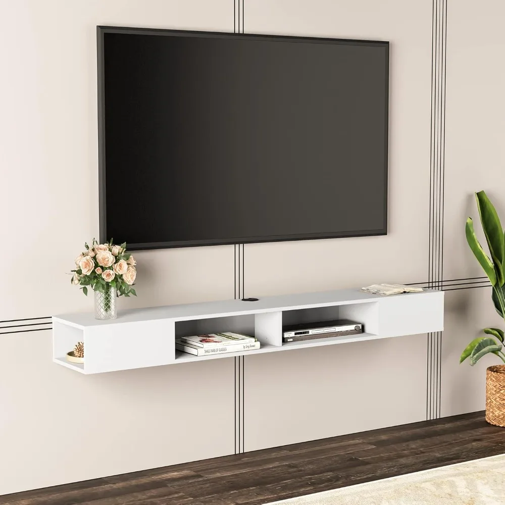 

70 inch Floating TV Stand, Entertainment Center Media Console, Wall Mounted Shelf Media Console Cabinet for Storage