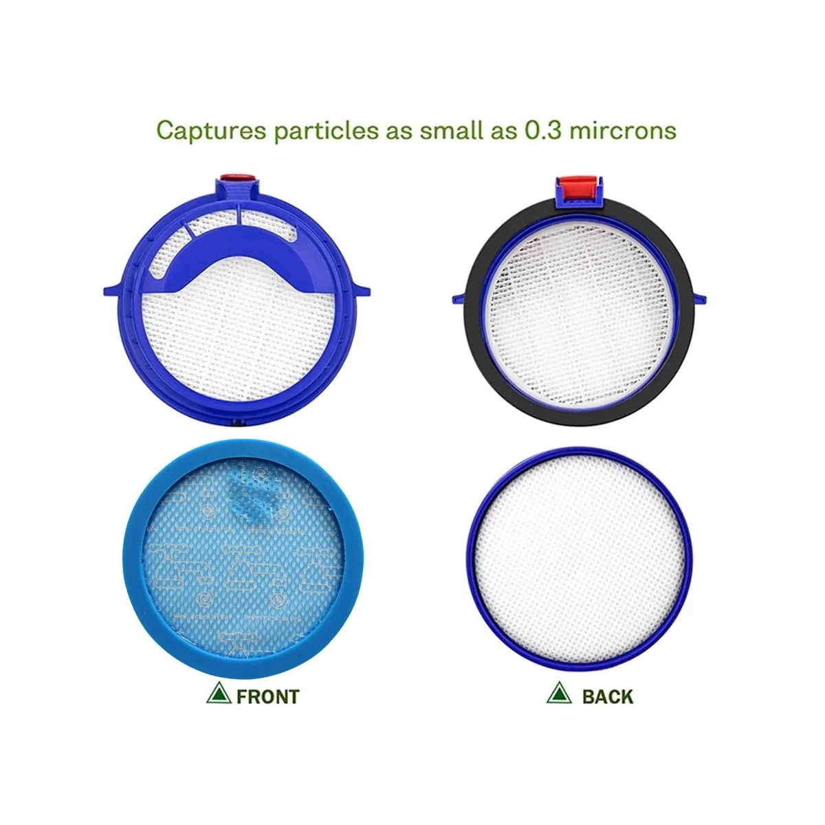 Tela De Filtro Frontal Para Aspirador Dyson DC24, Elementos De Tela De Filtro HEPA, Filtro De Motor De Algodão, Acessórios