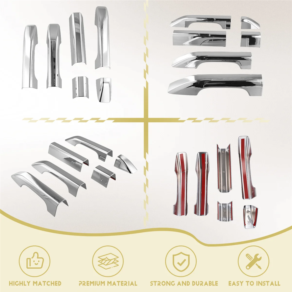 Накладка на внешнюю дверную ручку для Ford Transit T8 2023 2024, накладка на наружную дверную ручку